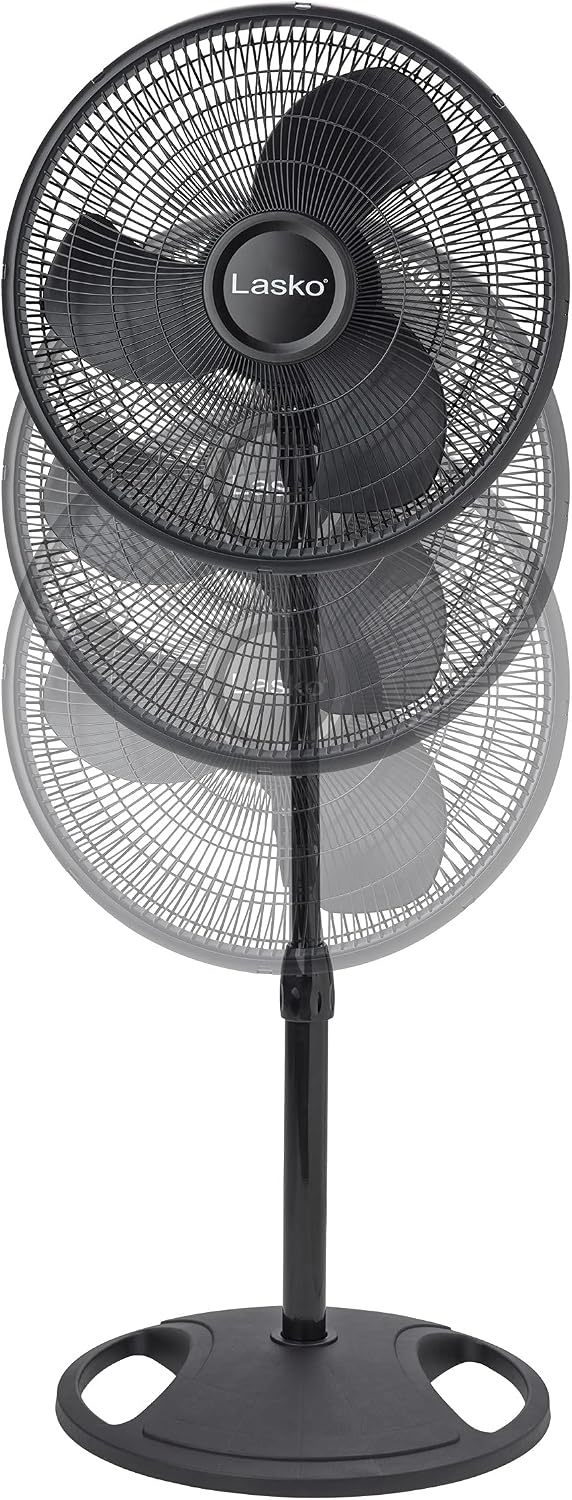 Lasko Oscillating Standing Pedestal Fan - 16” - 2521 - Black