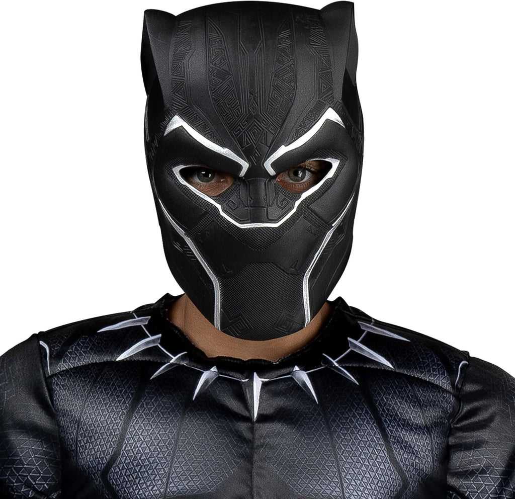 MARVEL Boys Deluxe Black Panther Costume, Kids Superhero Halloween Costume, Child - Officially Licensed
