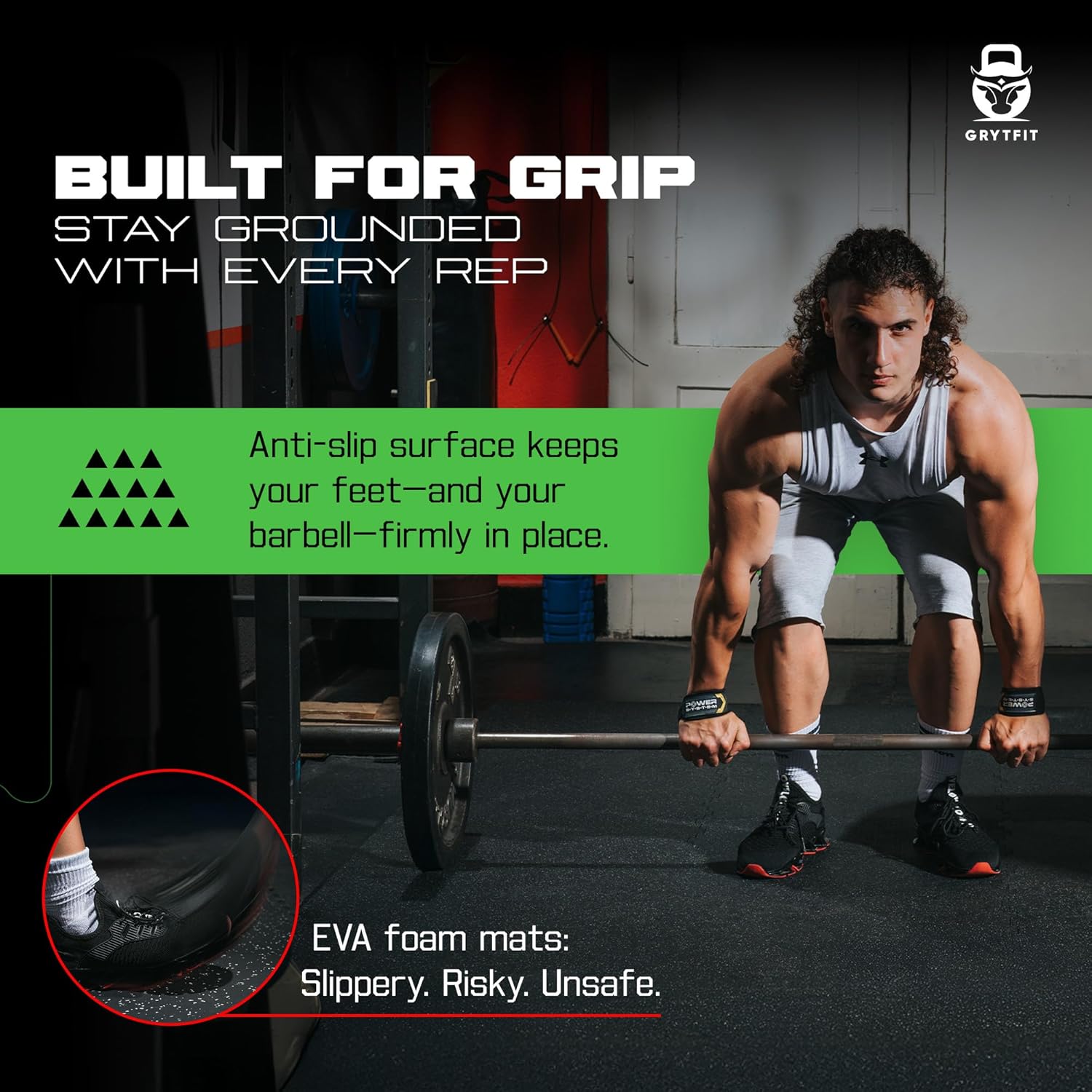 Interlocking Rubber Floor Tiles – Heavy Duty 100% Rubber Gym Flooring for Home Gym, Garage, Workout Room, Equipment