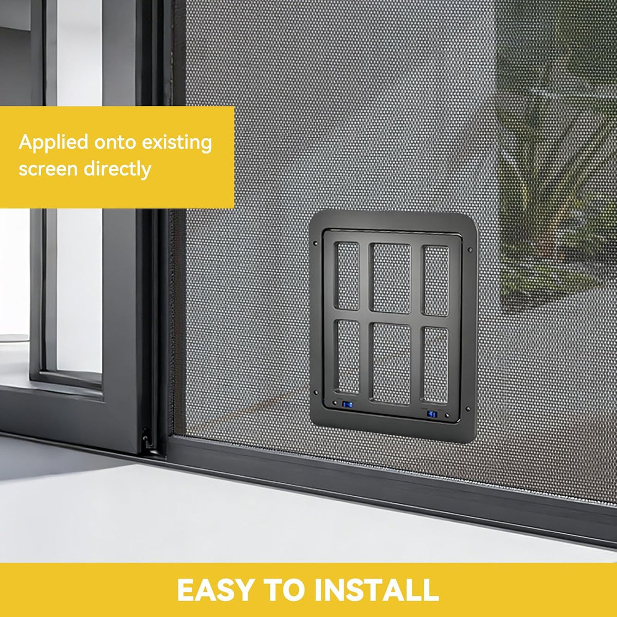 Dog Screen Door for Sliding Screen Door, Flap Opening 11.2" x 14.4", Screen Door with Magnetic Doggie Door Built-in
