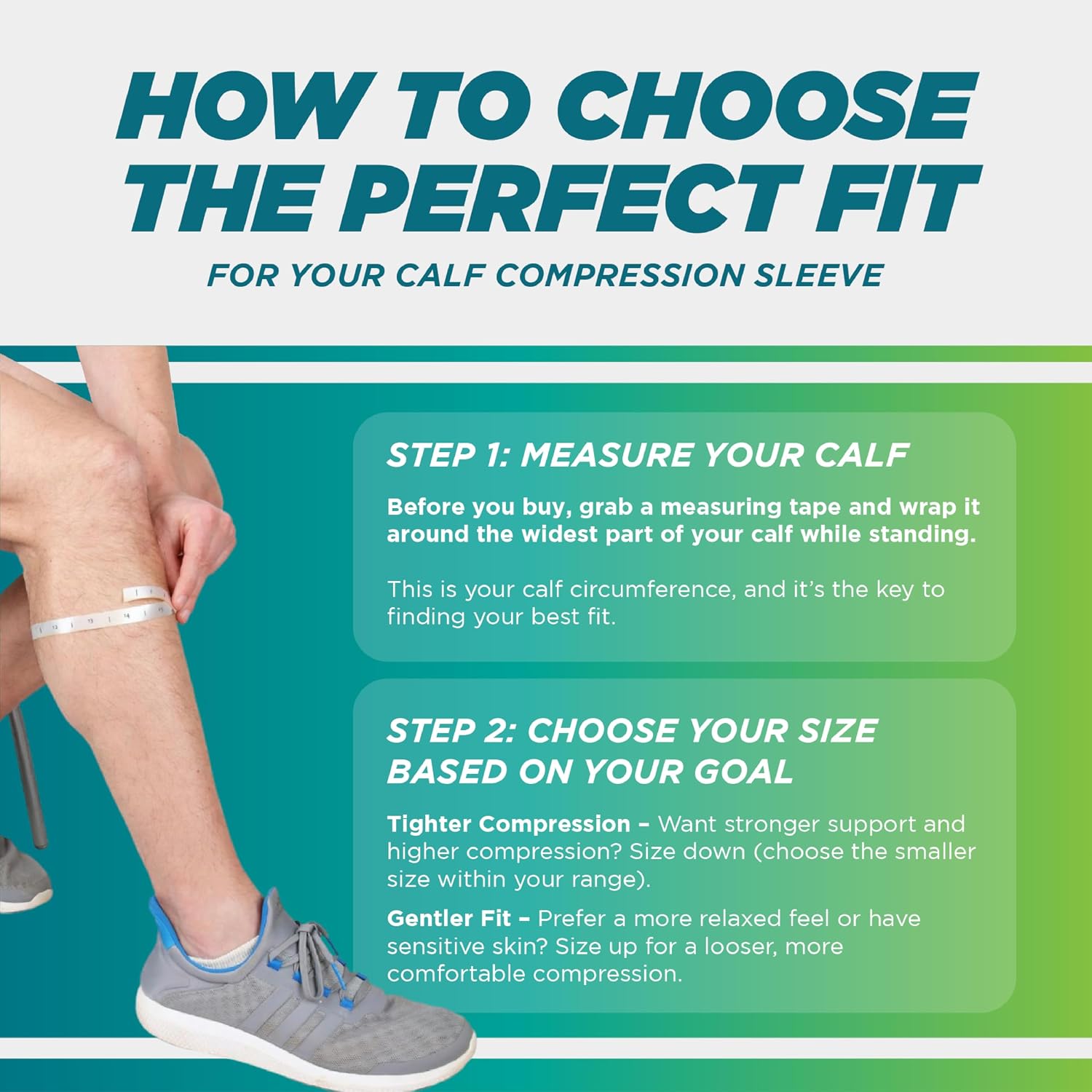 Calf Compression Sleeves for Men and Women - Leg Compression Sleeve - Footless Compression Socks for runners