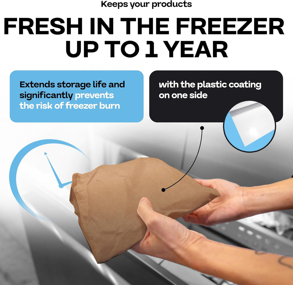 Brown Freezer Paper Roll 18" x 1800" (150 feet) - USA-made, IDL Packaging