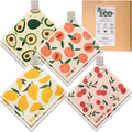 Swedish Dishcloths for Kitchen, 8 Pack Reusable Paper Towels with Clips, Non-Scratch Swedish Kitchen Towels, Super
