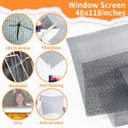 Window Screen Replacement, 6in1 Window Screen Door Repair Kit