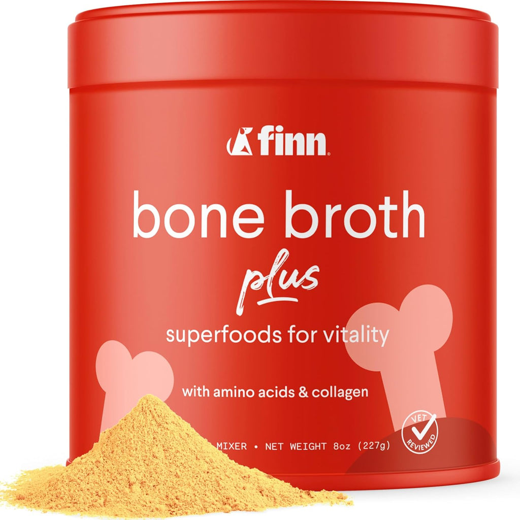 Bone Broth Plus for Dogs - Collagen Joint & Mobility Topper - 8 oz