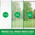 Vertical Blinds, 78" W x 84, White, Light-Filtering, Vinyl