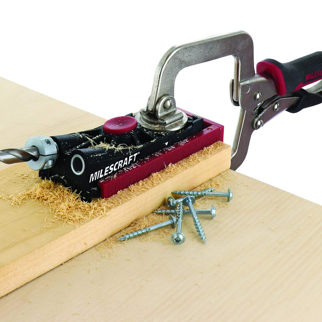 7331 Pocket Hole Jig 200 XT Complete Double/Twin Pocket Hole Jig Kit System. Easy to Use, Pocket Hole Drill Guide
