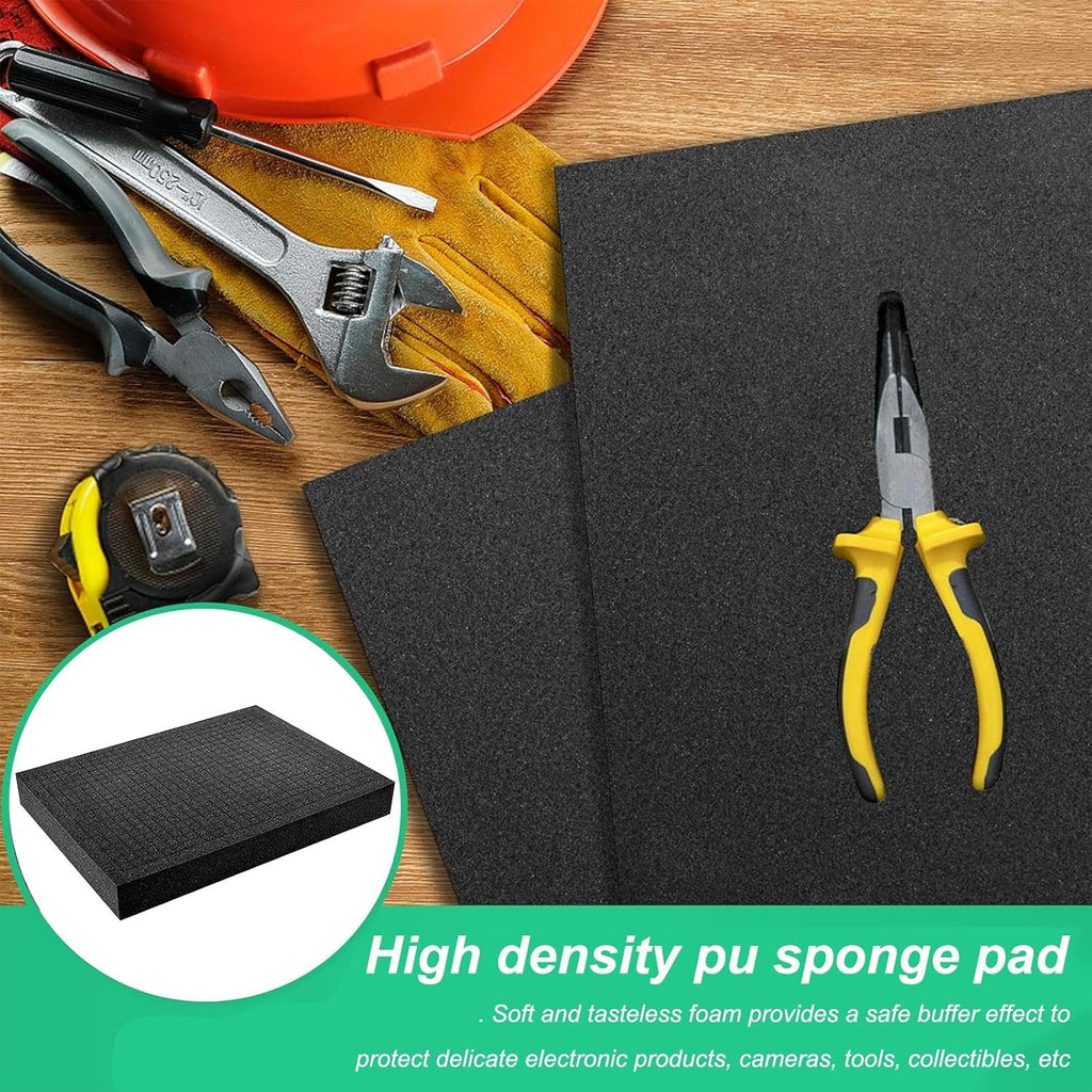 Foam Insert Sheet - PU Cuttable Foam Pads | Pick And Pluck Foam | Pick Apart Foam Insert | High Density Foam Insert