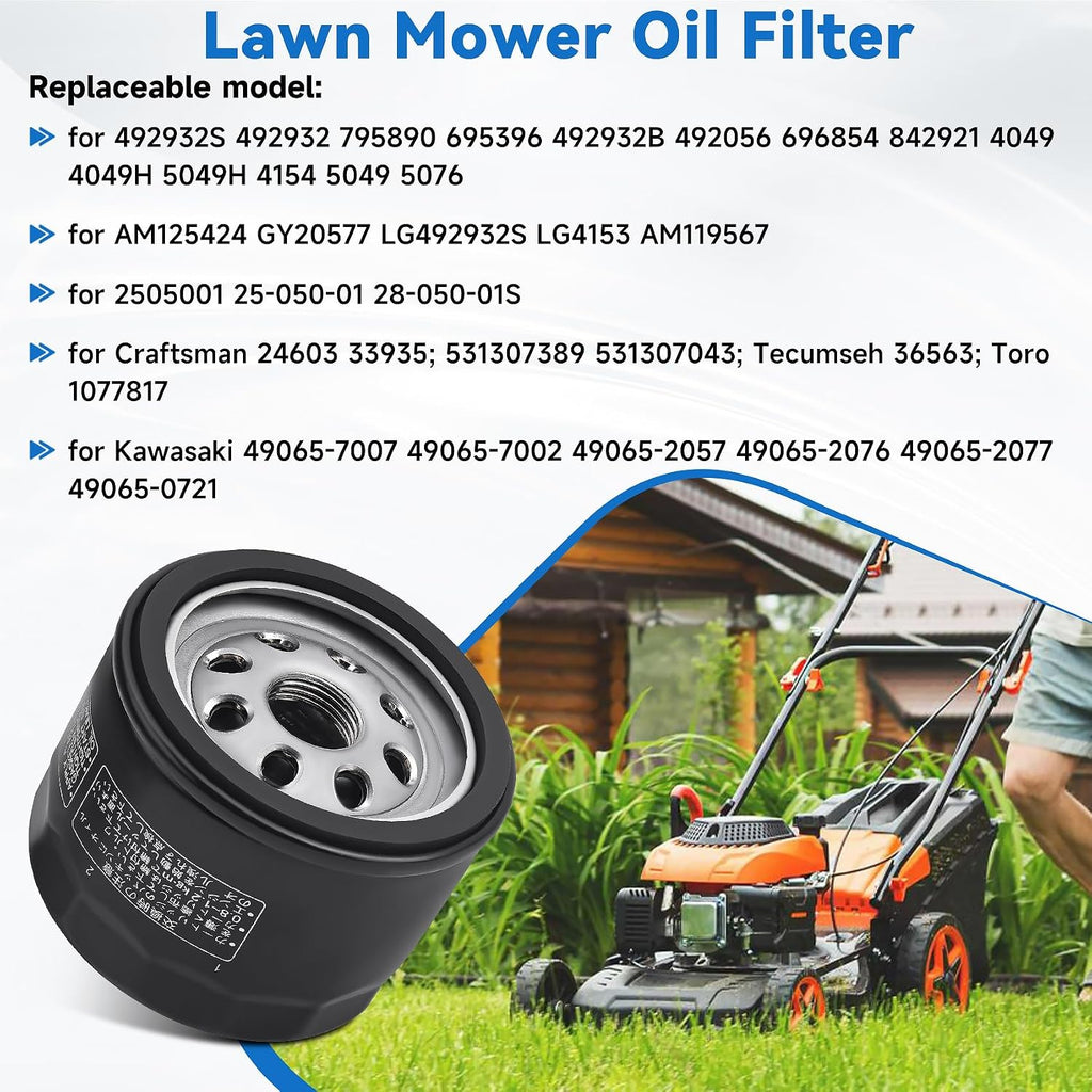 49065-0721 Oil Filter 49065-7007 for KawasakiFR691V FR730V FX691V FX730V(2)