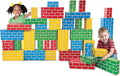 Heavy-Duty Cardboard Building Blocks – 40-Piece Set, Supports 150 lbs – Easy-to-Clean, Sturdy, Colorful – Large