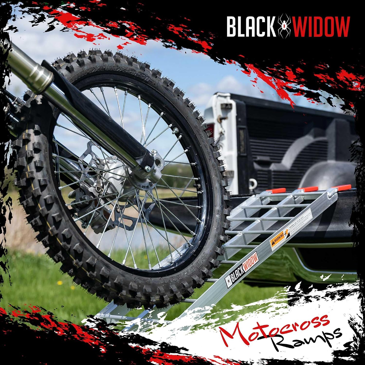 7' 5" Motorcycle Dirt Bike Loading Ramp 750 lb Cap