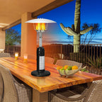 Tabletop Propane Patio Heater with Adjustable Flame, 11,000 BTU