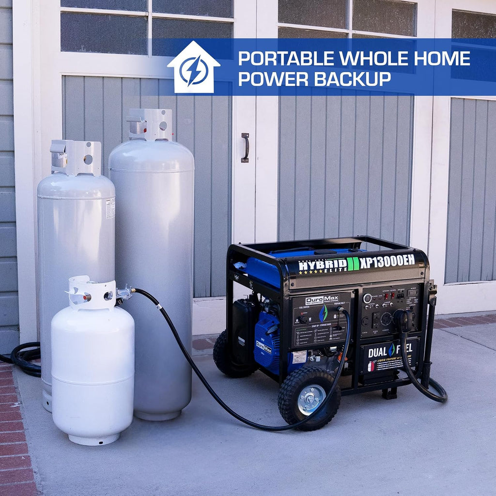 XP13000EH 13,000-Watt Dual Fuel Portable Generator - Gas & Propane, Electric Start, Whole Home Backup Power, Transfer