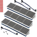 3PCS MAX7219 Dot Matrix Module 32x8 4 in 1 LED Display Modules Drive with 5Pin Wires for Arduino Raspberry Pi (Red)