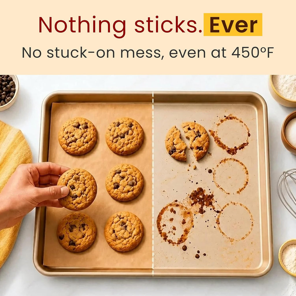 Unbleached Parchment Paper for Baking – 2-Pack 520 Sq.Ft Total