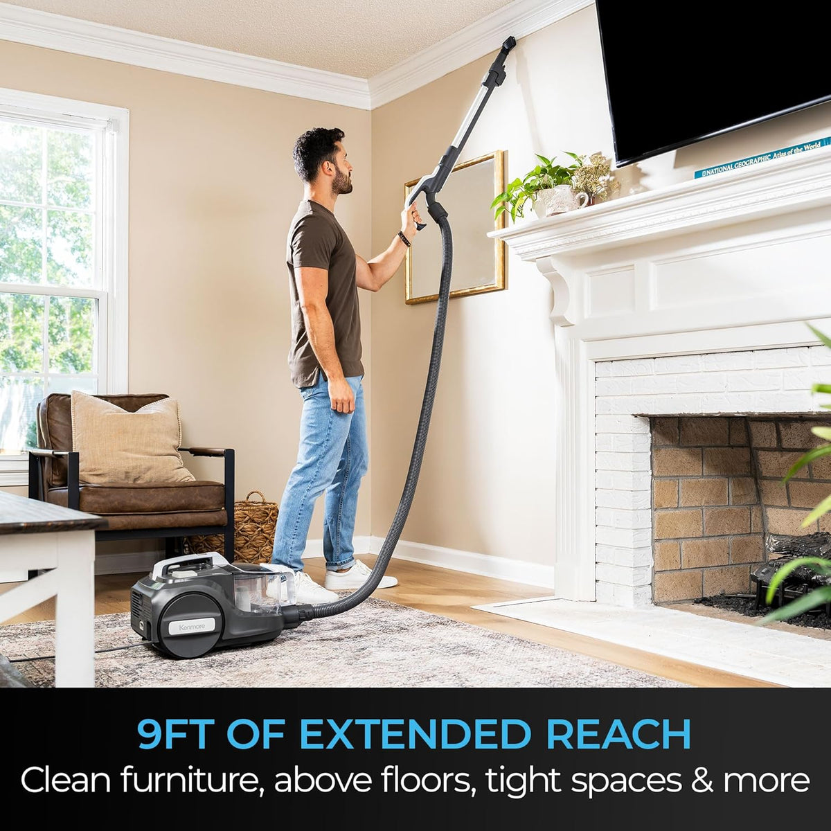 500 Series Bagless Canister Vacuum with Hair Eliminator Brushroll | 2-Motor Cyclonic Technology, HEPA Filtration, 24'