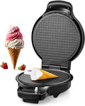 Waffle Cone Maker Machine and Ice Cream Bowl Maker with Temperature Control, Double Side Nonstick Waffle Bowl Maker