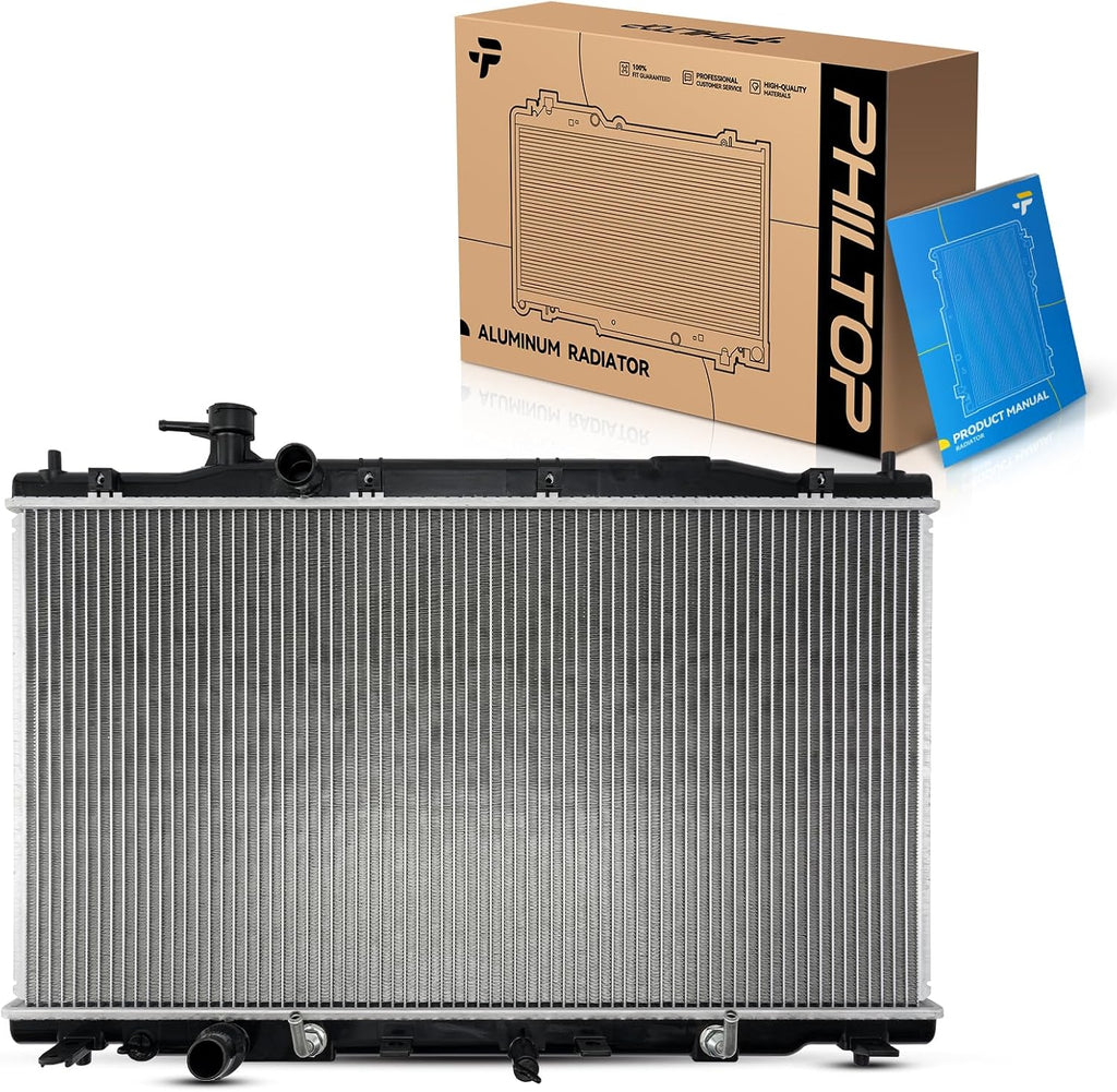 PHILTOP CU13031 Radiators for 2007 2008 2009 CR-V (USA Built; w/Quick Connect Outlet Connection) Transmission Oil Cooler Included
