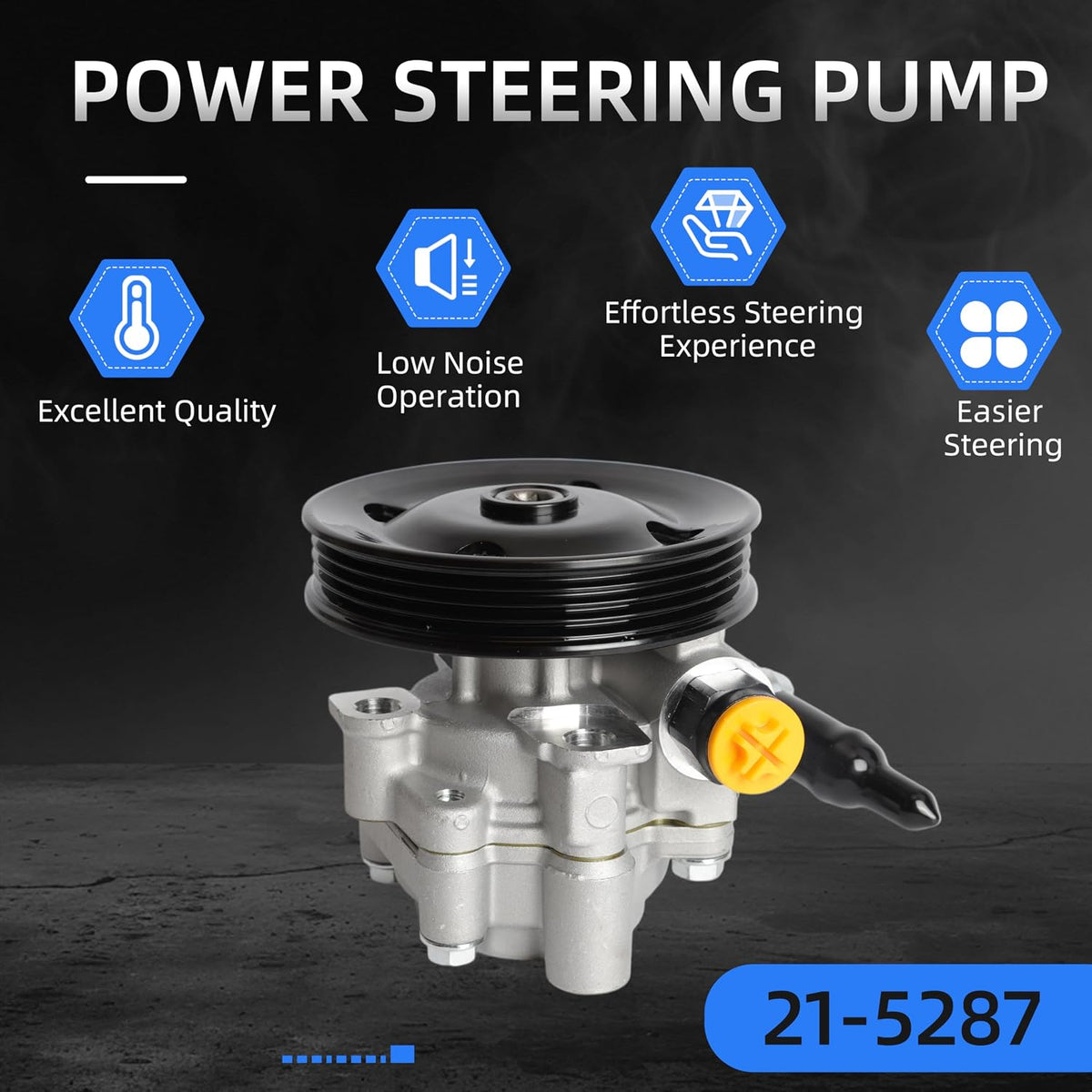 Power Steering Pump with Pulley, 2002-2006 for Toyota Camry