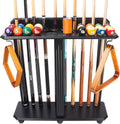 GSE Corner-Style Floor Stand Billiard Pool Cue Racks with Score Counters | Holds Pool Cue Sticks, Full Set of Balls