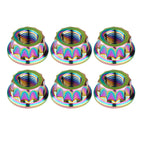 Wanyifa Titanium 12-Point Flange Nut (M5, Ranibow)