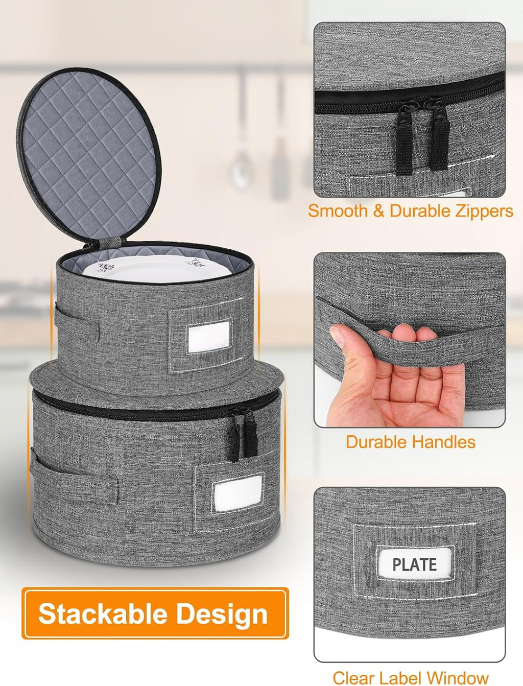 China Storage Containers 5-Piece Hard Shell Dinnerware Moving Boxes