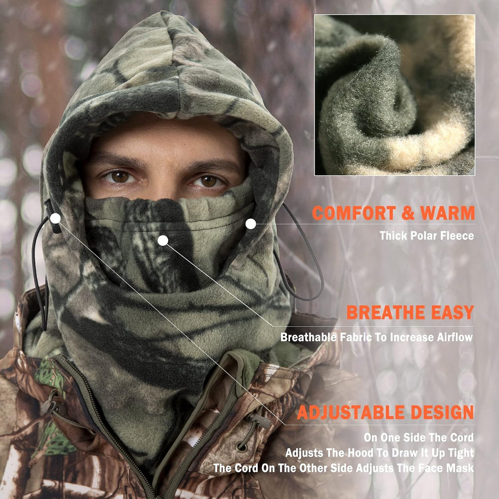 Hunting Face Mask Camo Balaclava Hunting Gear for Men Women | Hunting Gifts for Men, Deer & Duck Hunting Accessories