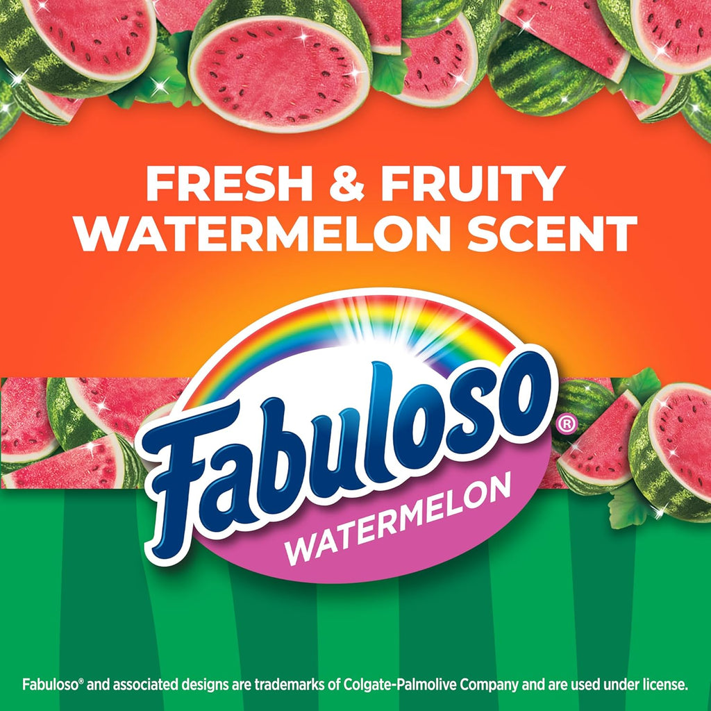 Ultra Strong 30 Gal Large Trash Bags, Fabuloso Watermelon, 50ct | 30G Large Black Trash Bags, Resists Leaks