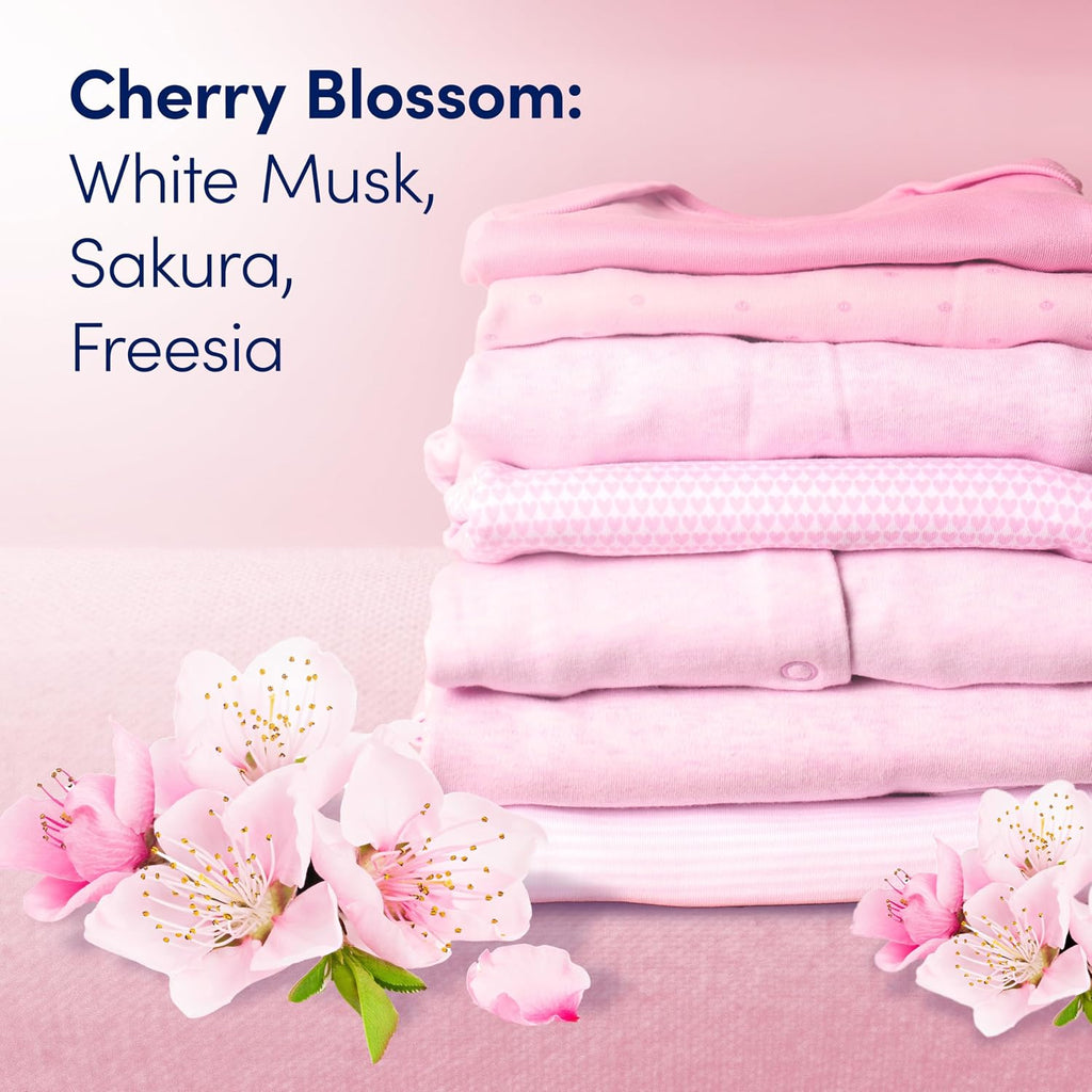 Gentle Soft + Fresh Fabric Softener Liquid, Cherry Blossom Scent, 56 FL OZ, 83 loads, Liquid Fabric Softener Designed