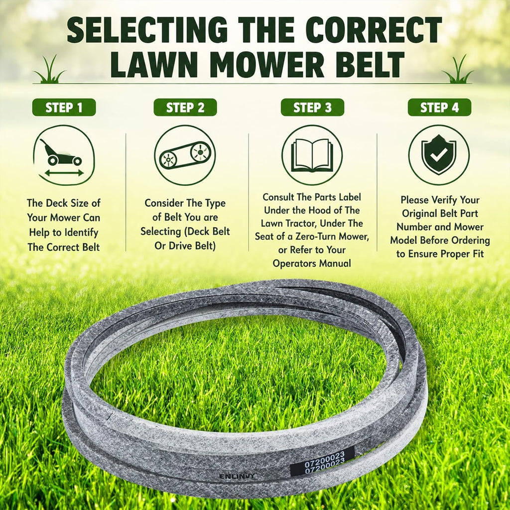 07200023 Deck Belt 1/2" x 145.5" Replaces Ariens 52 inch Deck Belt