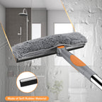 Window Squeegee with 66in Extension Pole 2-in-1 Window Cleaning Kit