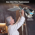 2-Pack Gray Shower Head Filter Replacement for L400099
