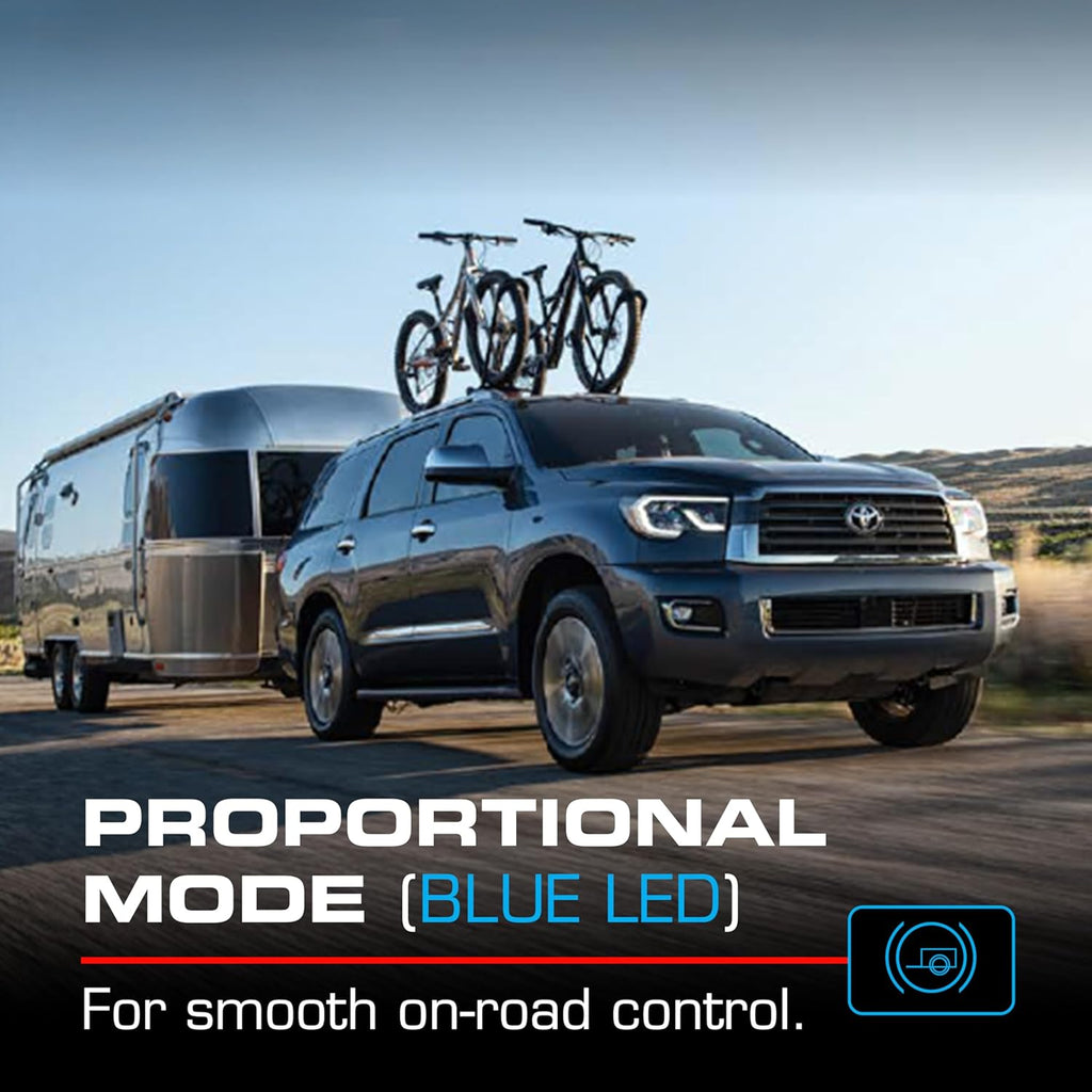 Tow-Pro Link Electric Trailer Brake Controller, 6-Axis Sensor Sway Control, Dual Braking Modes, Plug and Play Install