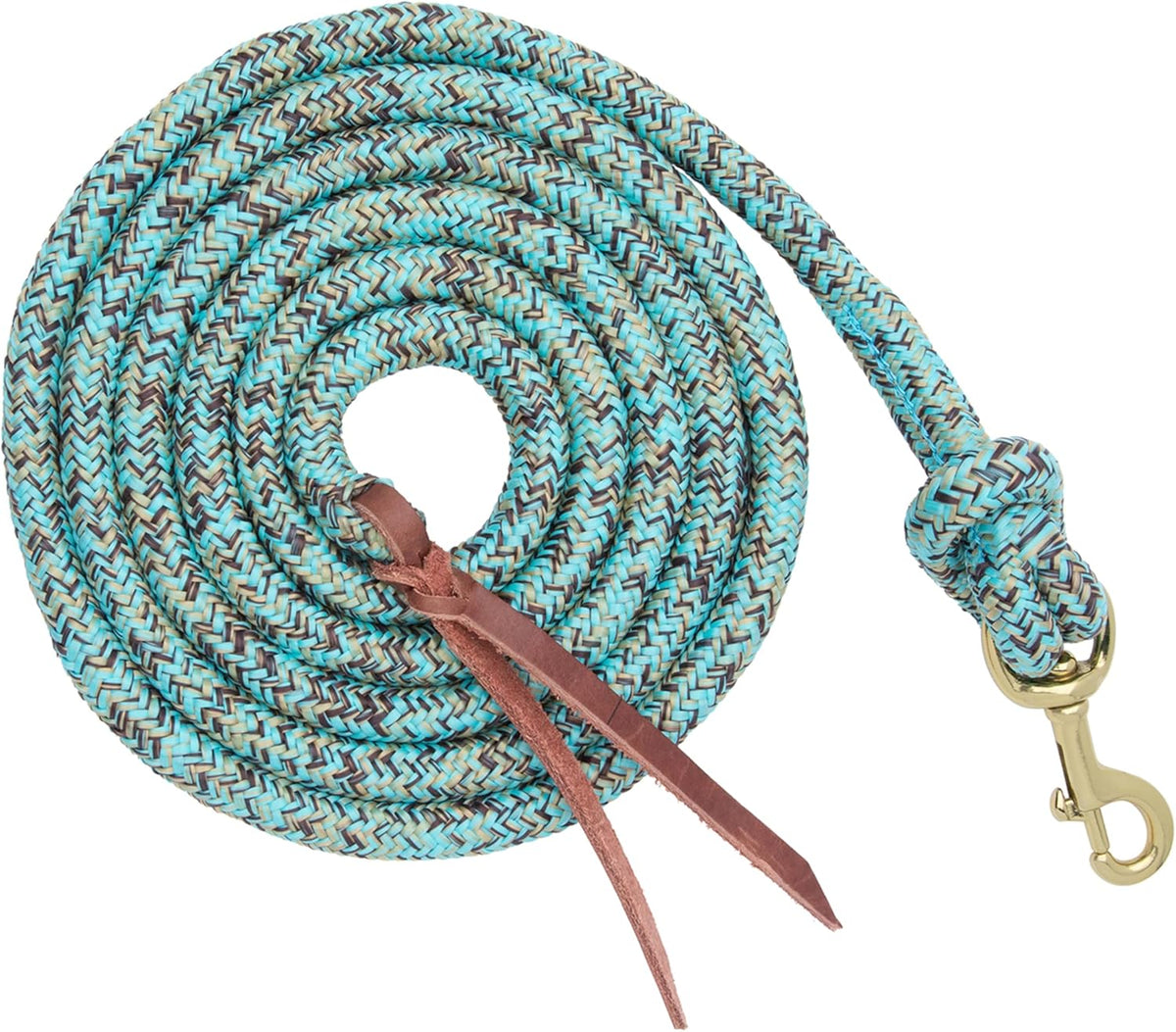 10' Horse Cowboy Lead Rope with Brass Snap