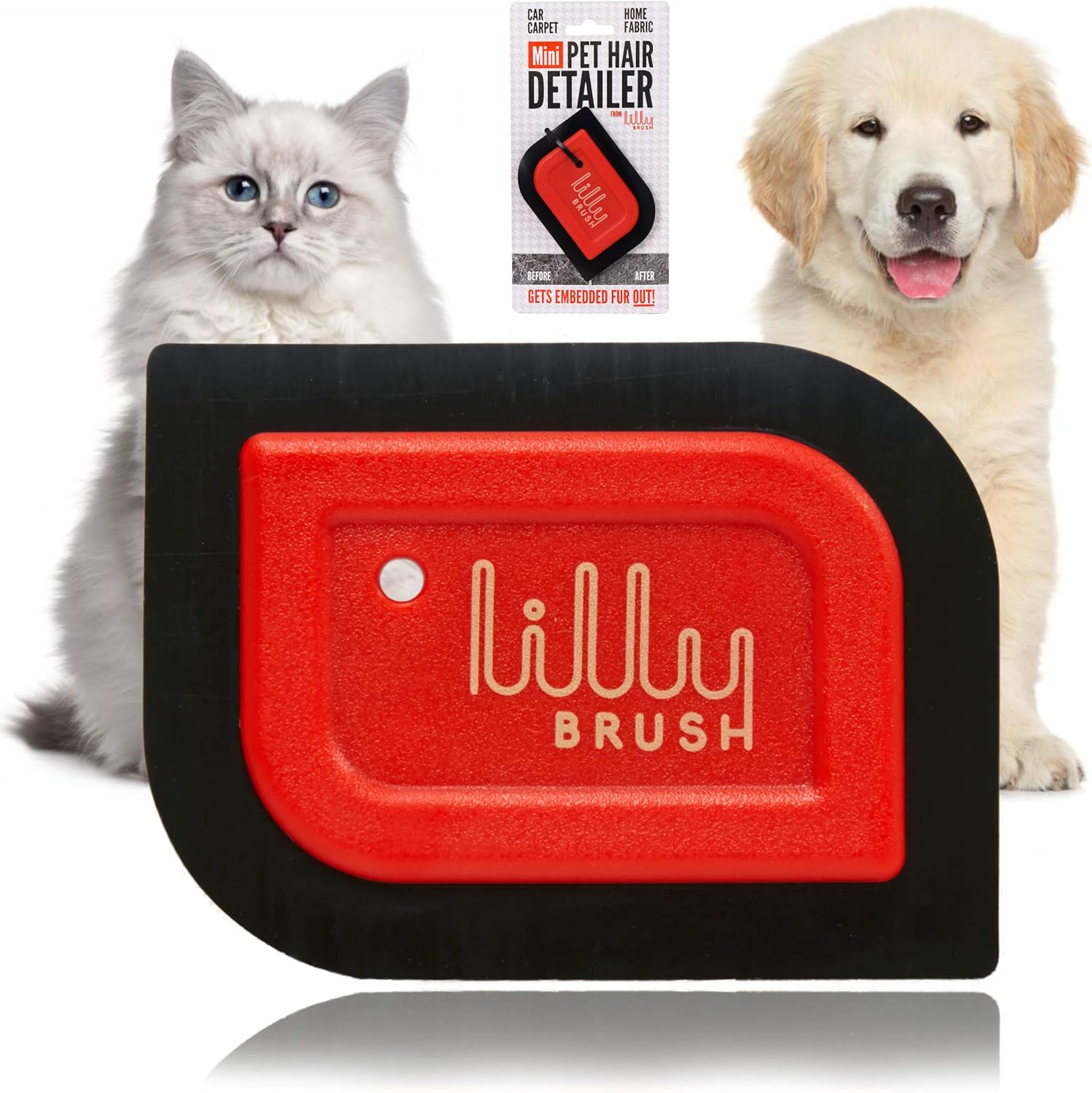 Mini Pet Hair Detailer | Reusable Fur Remover for Car Interior, Carpet, Couch & Furniture