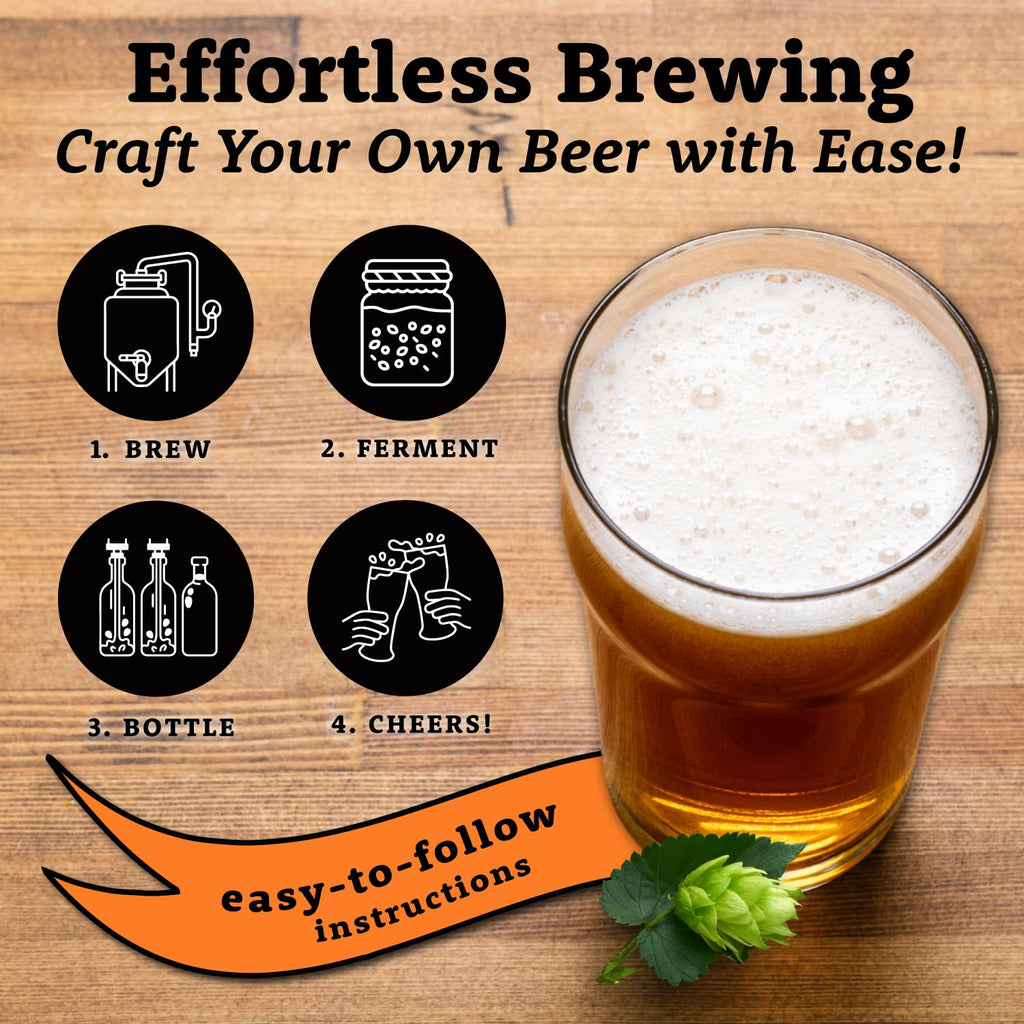 Hazy IPA Extract Kit | Pale Dry Malt Extract | Flaked Wheat & Oats | Corn Sugar | Azacca & Mosaic Hops | English Ale