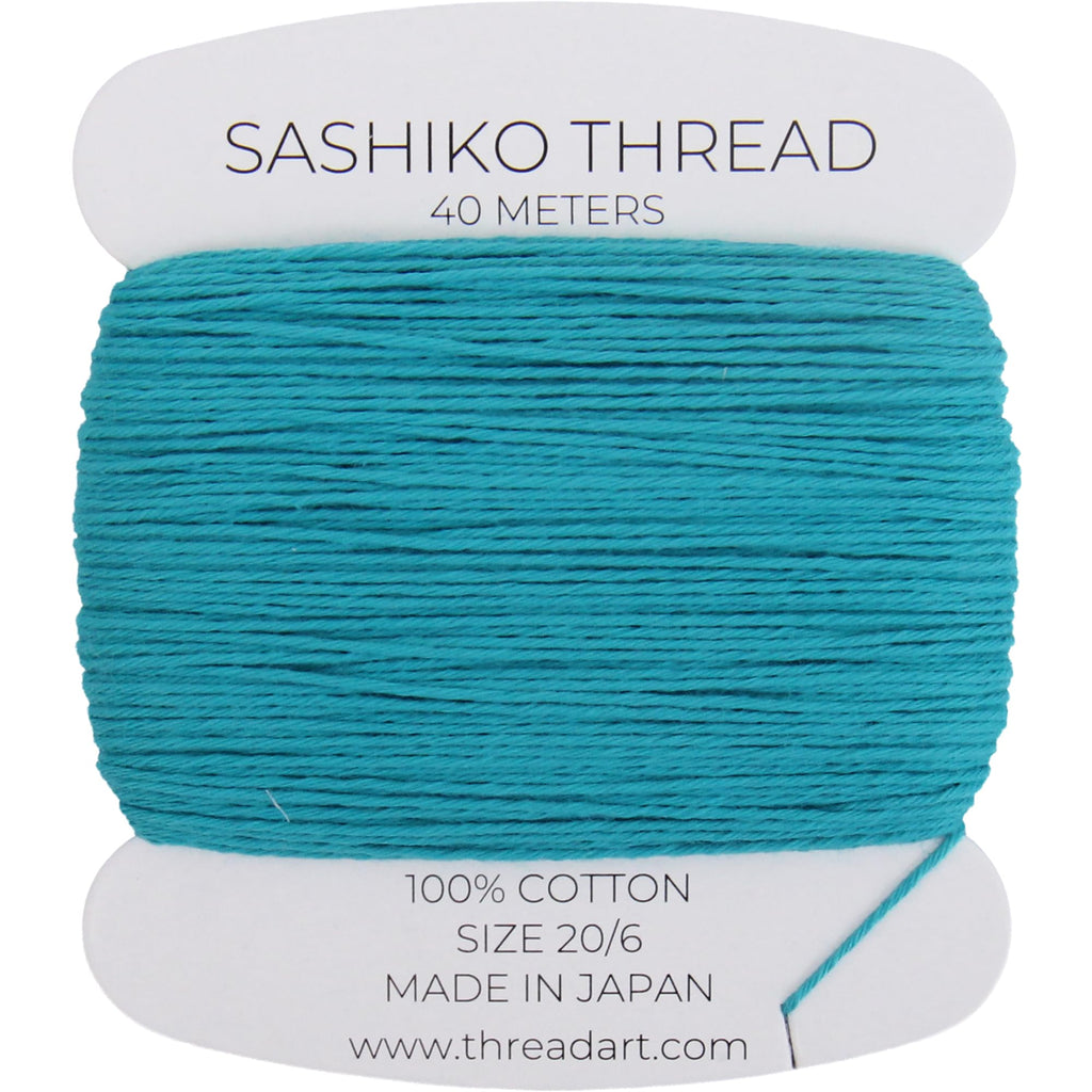 Sashiko Thread - 100% Cotton 20/6 - Color Turquoise 117