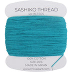 Sashiko Thread - 100% Cotton 20/6 - Color Turquoise 117