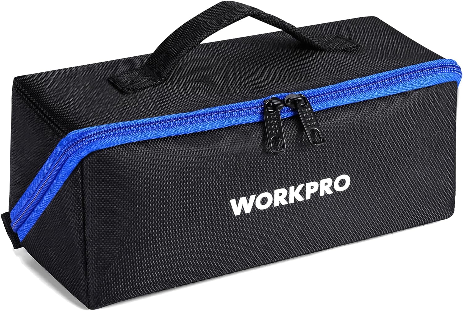 Tool Bag, 10" Wide Mouth Utility Tool Bag with Zipper, Heavy Duty Tool Storage Bag, Multipurpose Tool Case Small Tool