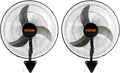 VEVOR 18 Inch Wall Mount Fan, Oscillating, 3-Speed, 4000 CFM, 2 Pack