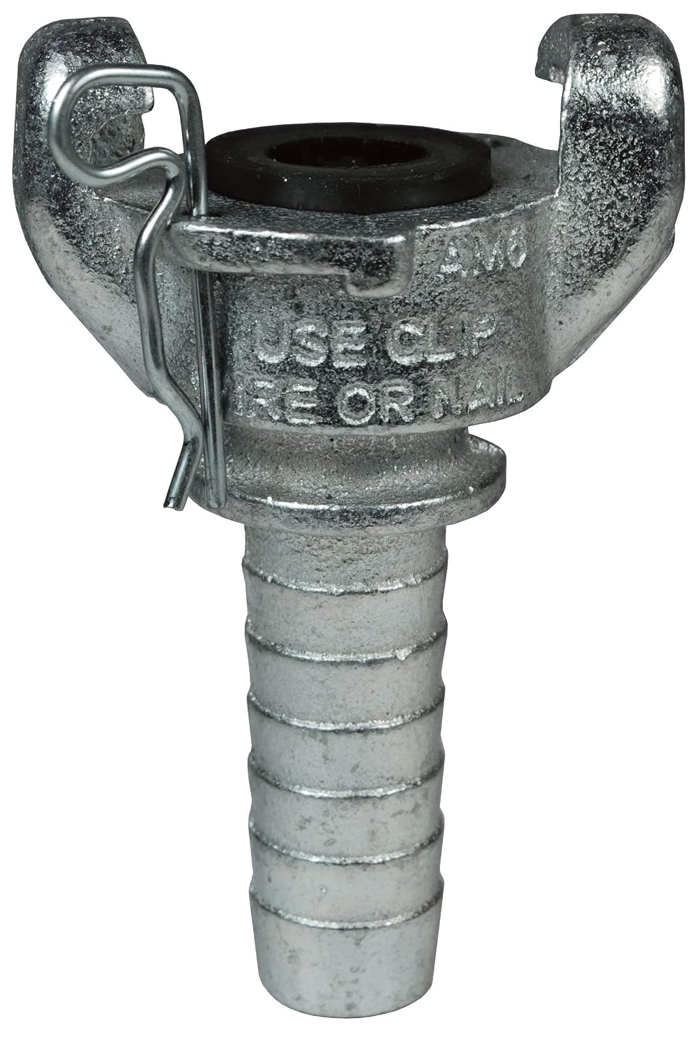 Dixon Air King AMH Iron Air Hose Fitting, 2 Lug Universal Coupling, 3/8" Hose End Barbed