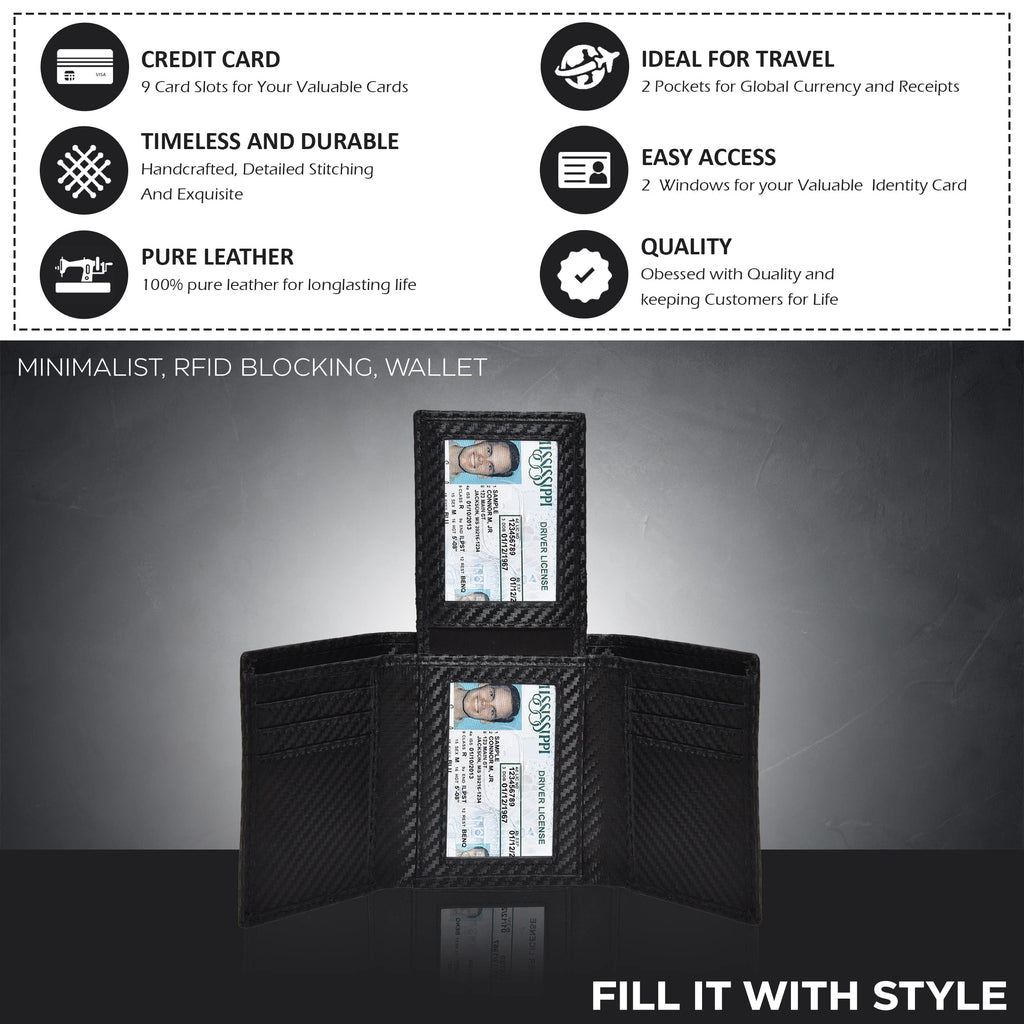 Trifold Wallet for Men