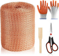 Copper Mesh Rodent Control, 5 in x 100 ft Copper Wool for Mice, Rats & Bats | Premium Copper Mesh Roll for Weep