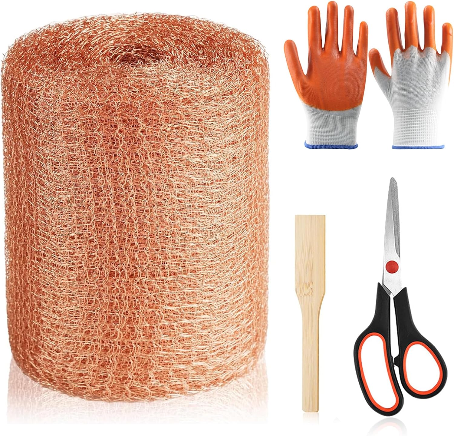 Copper Mesh Rodent Control, 5 in x 100 ft Copper Wool for Mice, Rats & Bats | Premium Copper Mesh Roll for Weep
