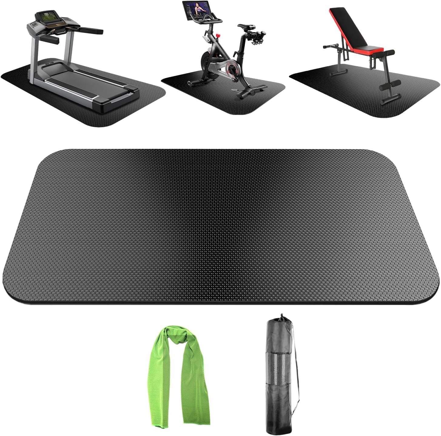Bike Mat,Treadmill Mat,Compatible for Elliptical,Exercise Bikes, Stationary Cycles,Spin Bike,Under Exercise Bike