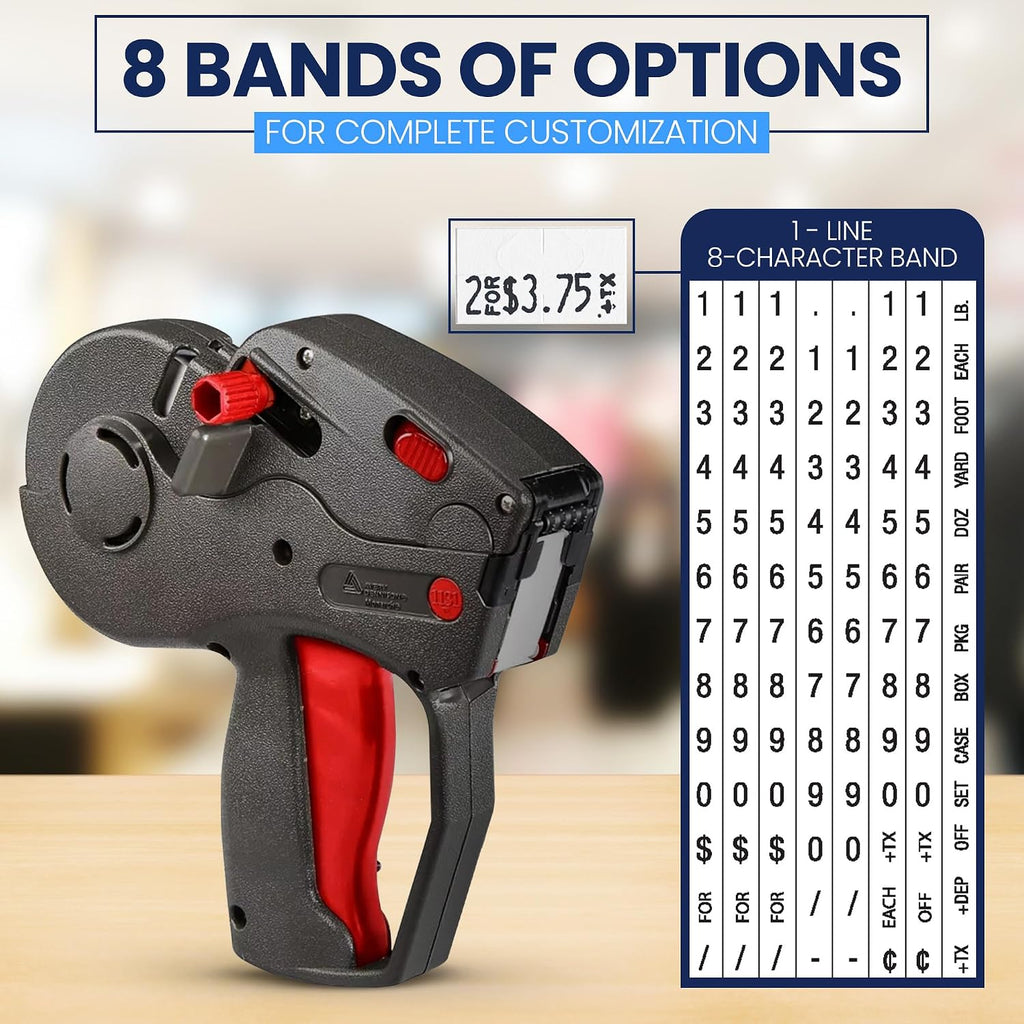Monarch 1131 Pricing Gun with Labels Starter Kit: Includes Price Gun, 10,000 White Pricing Labels and Preloaded Inker