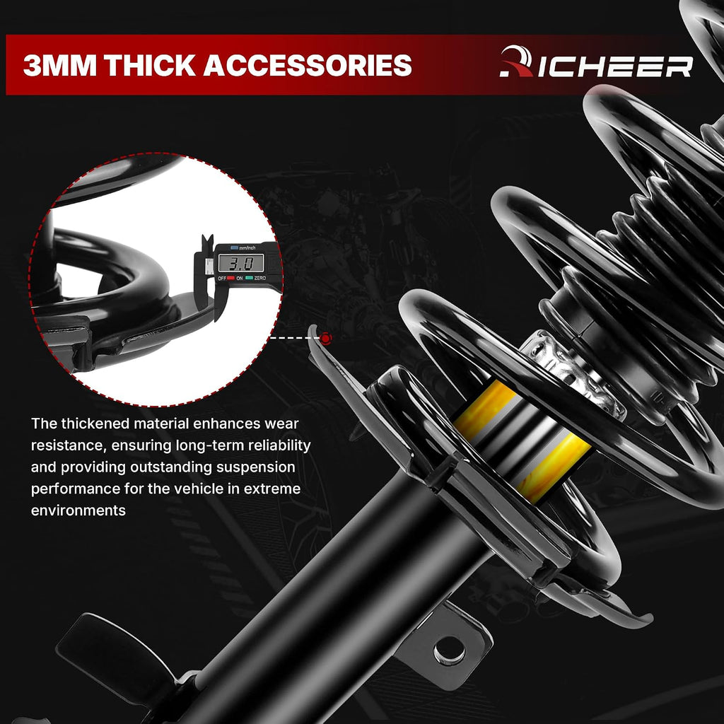 Richeer 172750 Front Strut Shock Assembly Compatible With 2014-2019 Escape