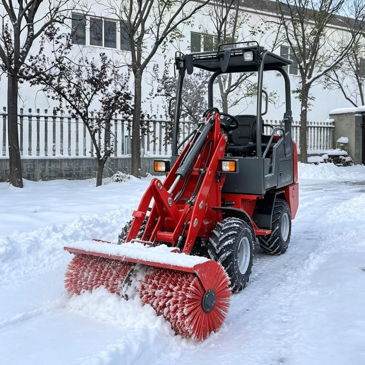 Electric Mini Wheel Loader, Front End Bucket Loader for Construction Sites