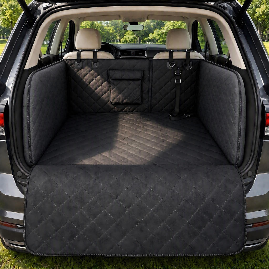 RYNVALE SUV Cargo Liner for Dogs, Full Coverage with Cushioned Sides