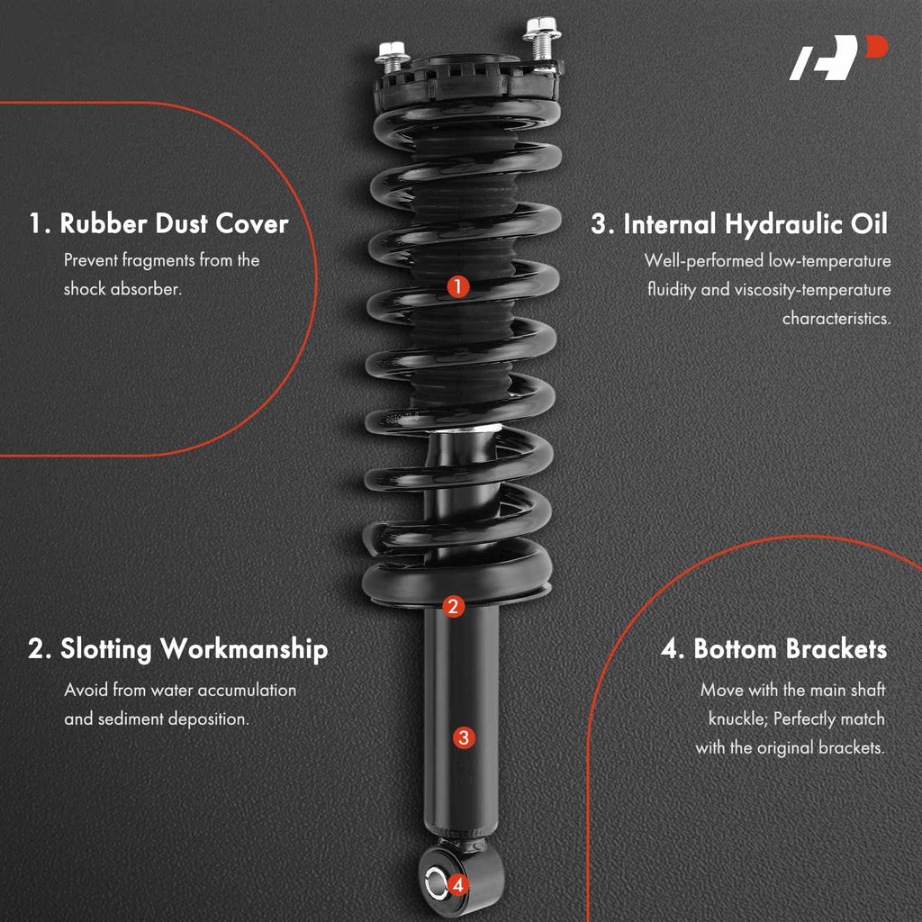 A-Premium Rear Struts with Coil Spring Compatible with Subaru